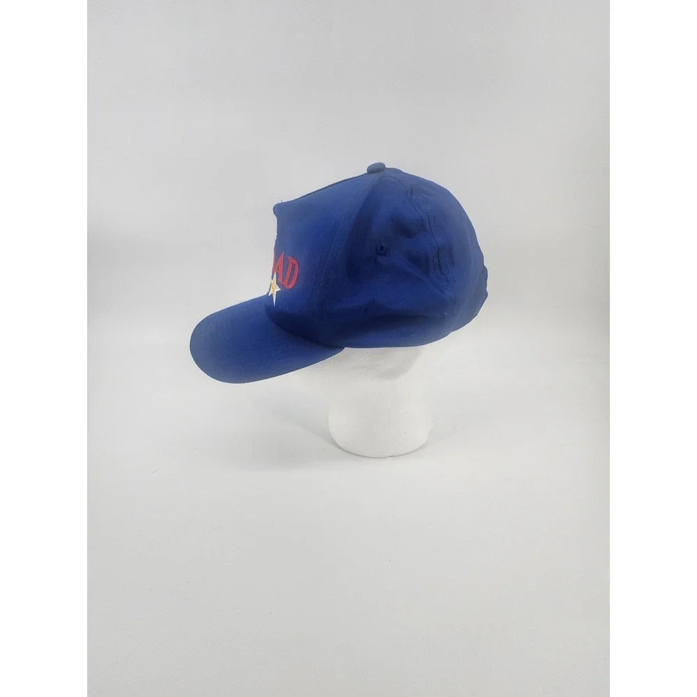 Vintage‎ Four Star Grand Dad Snapback Hat Blue Embroidered Cap Paris Sports